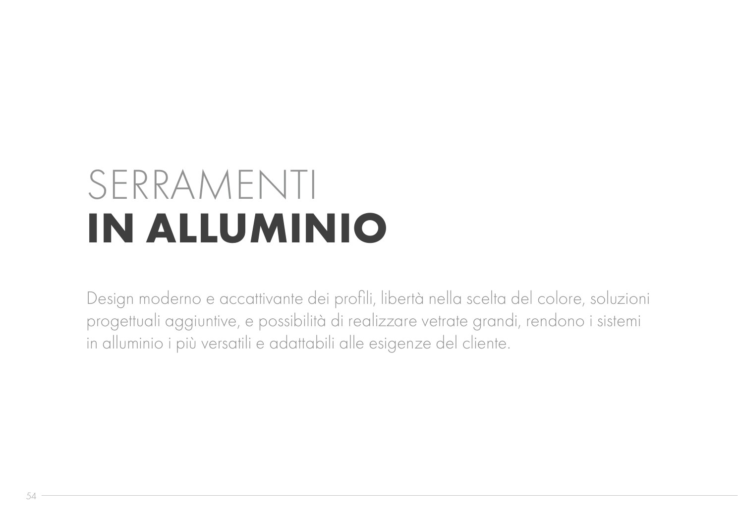 Catalogo serramenti alluminio pagina 1