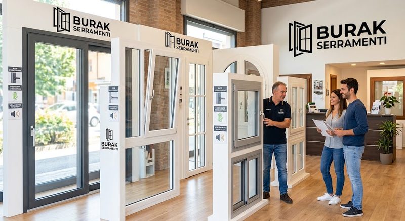 Showroom Burak Serramenti: finestre PVC e alluminio